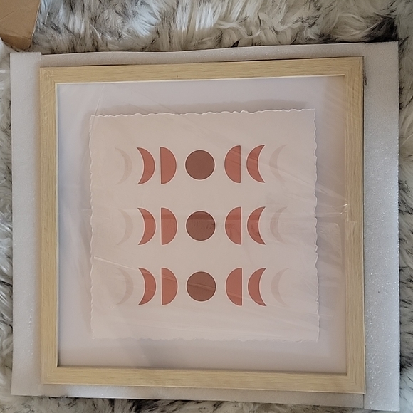 ArtbyHannah 4 pack 12x12 Framed Boho Wall Art Decor - Picture 3 of 6